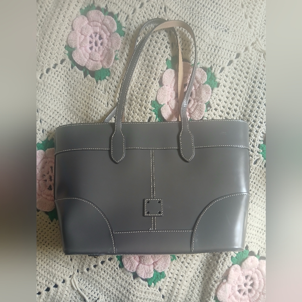 Gray Dooney & Bourke Bag -- Missing Plate